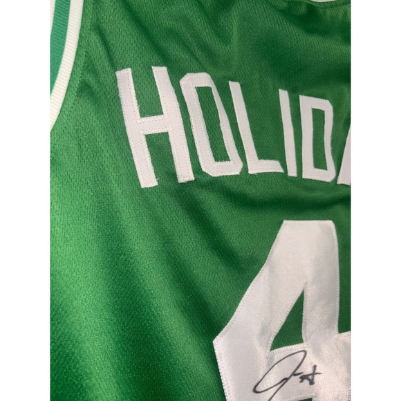 Boston Celtics Jrue Holiday #4,  Signed Jersey W/ Authentic Autograph, X-Large - Picture 6 of 6